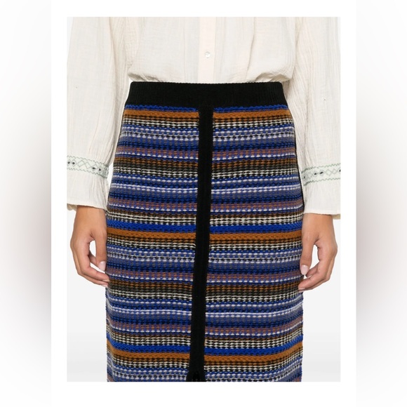 ba&sh Midi Skirt XoXo Color Flame Blue Size Medium // Waist 28" // Length 33" - Picture 11 of 11